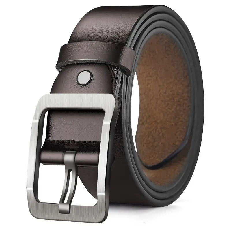 Men's Premium Leather Belt with Gold Buckle - Image 22