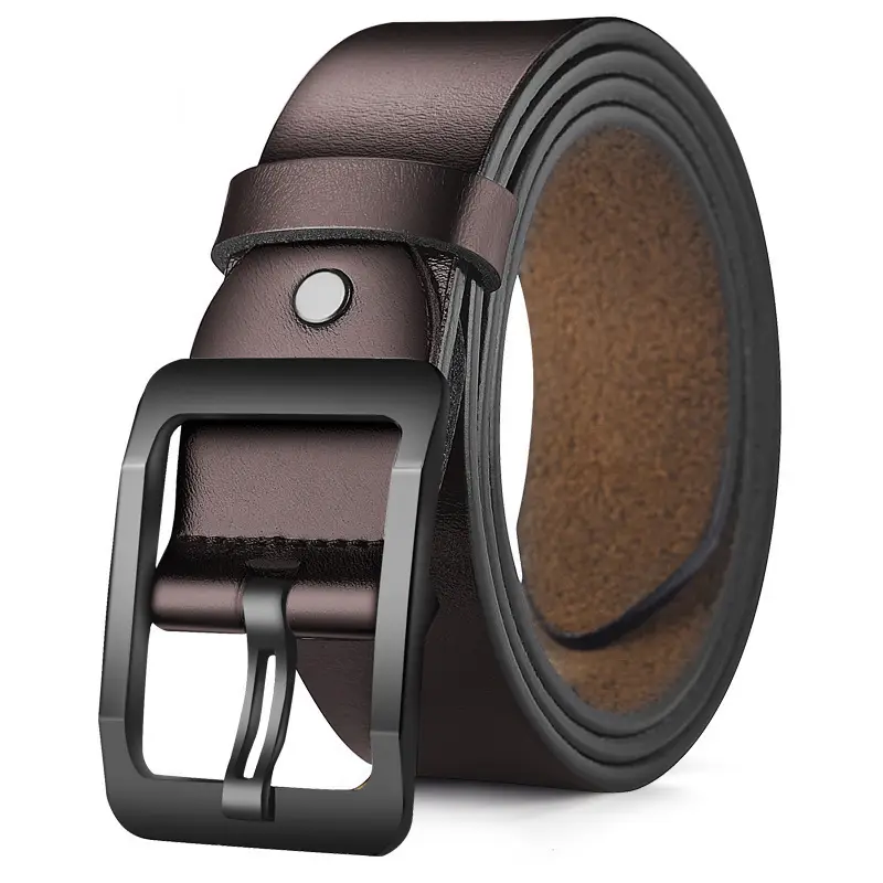Men's Premium Leather Belt with Gold Buckle - Image 24