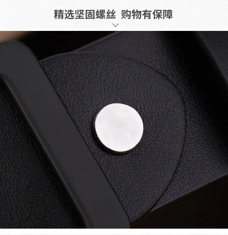Men's Premium Leather Belt with Gold Buckle — feature 7