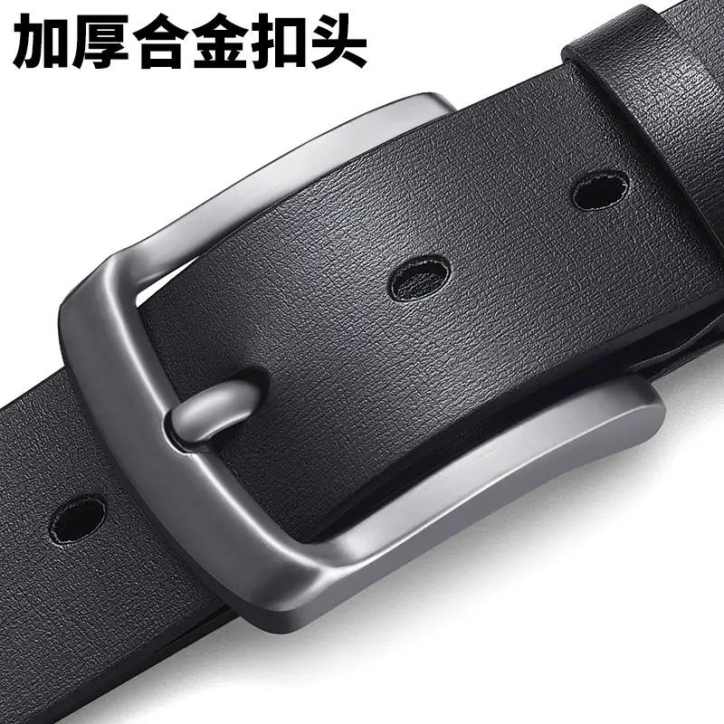 Men's Premium Leather Belt with Gold Buckle - Image 13