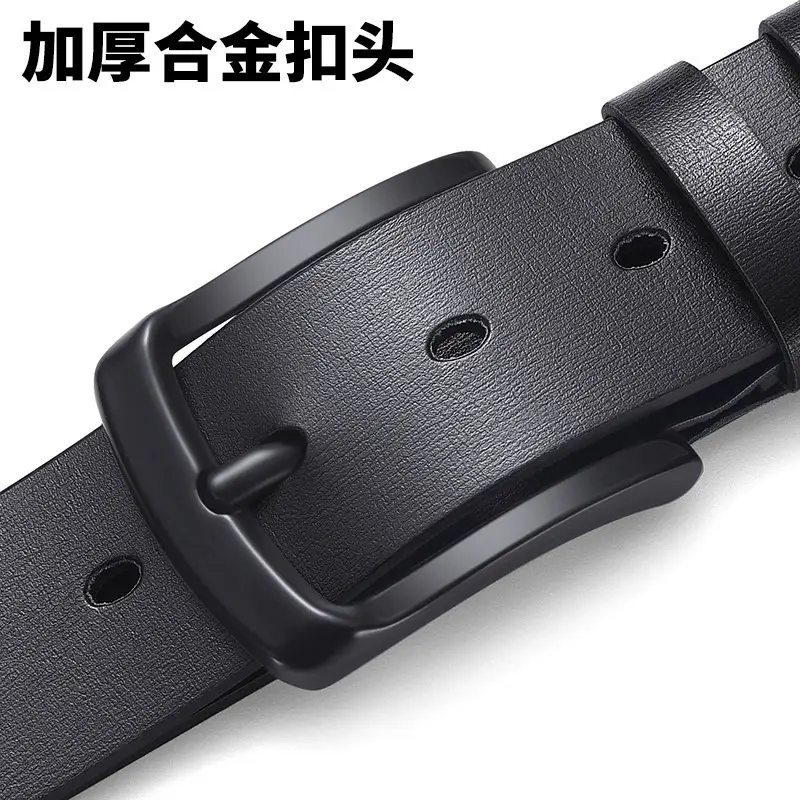Men's Premium Leather Belt with Gold Buckle - Image 15