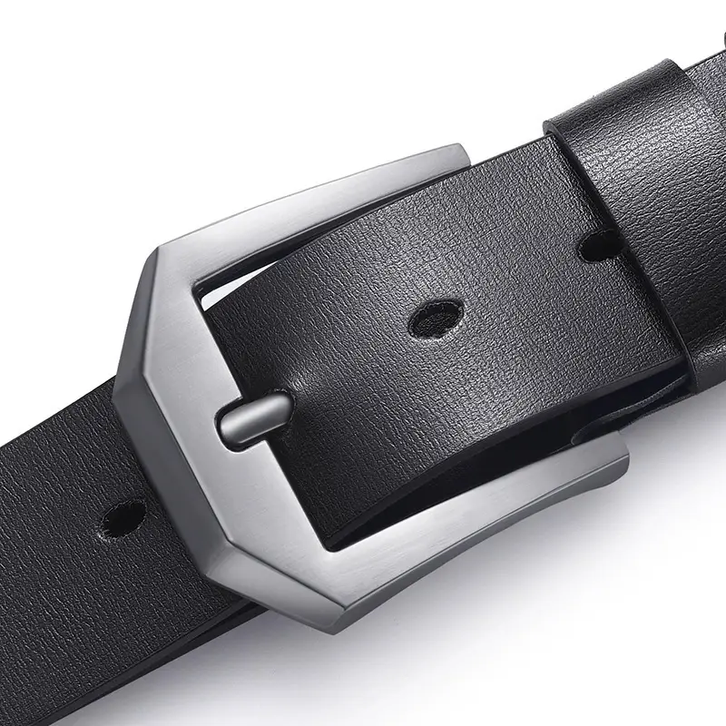 Men's Premium Leather Belt with Gold Buckle - Image 17