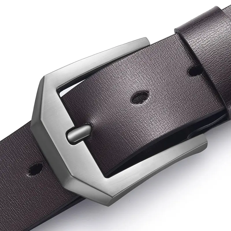 Men's Premium Leather Belt with Gold Buckle - Image 18
