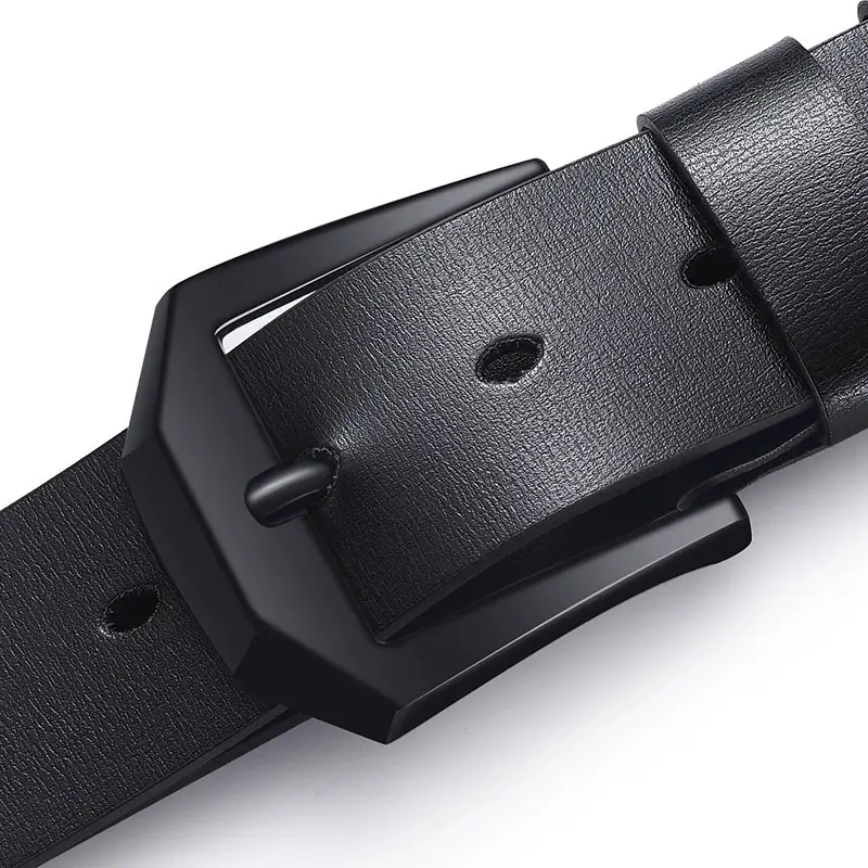 Men's Premium Leather Belt with Gold Buckle - Image 19