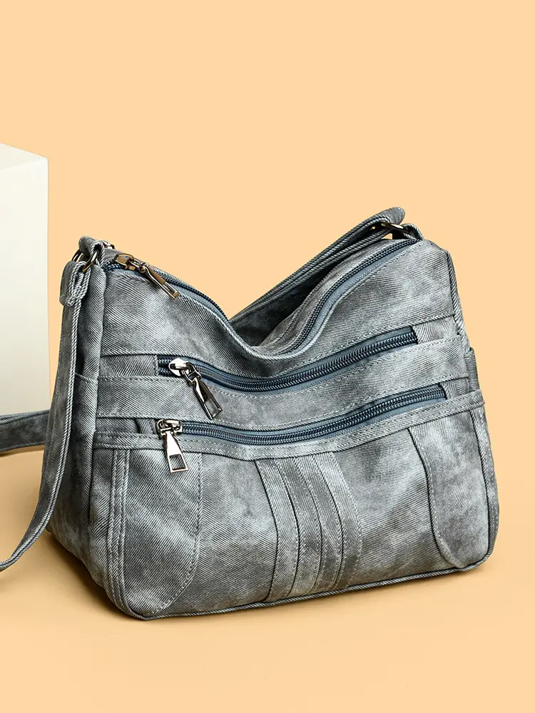 Retro Brown Leather Crossbody Bag for Women - Image 9