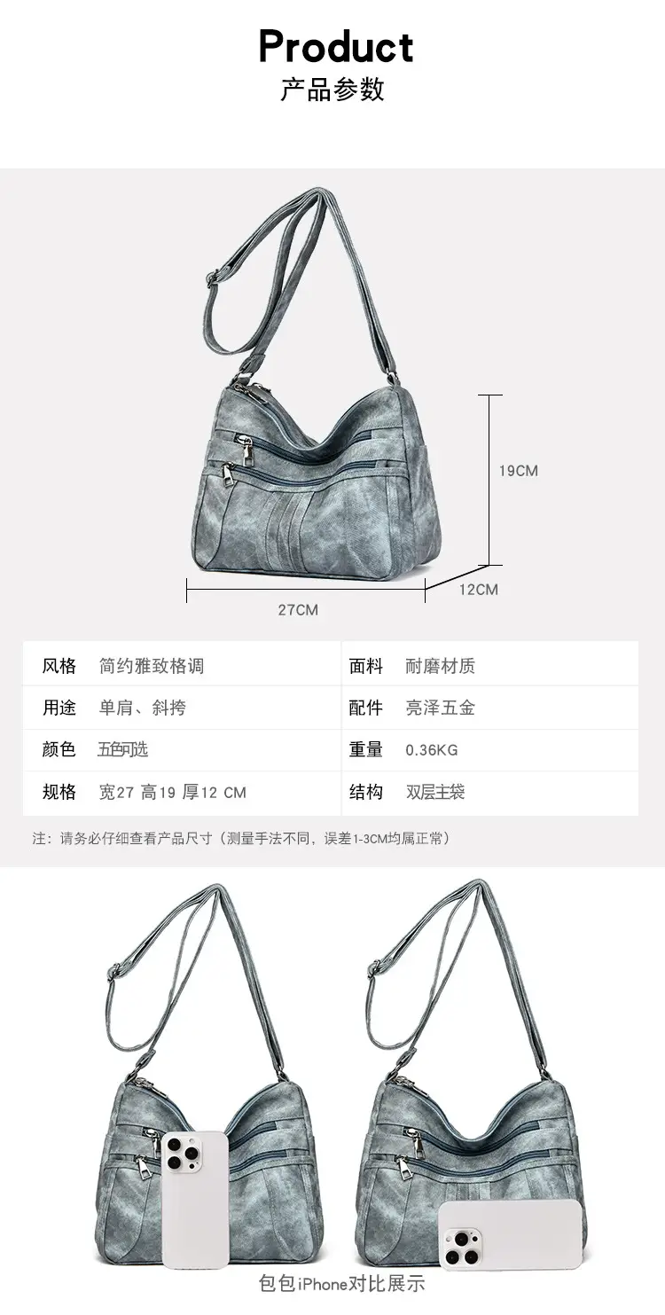 Retro Brown Leather Crossbody Bag for Women — feature 2