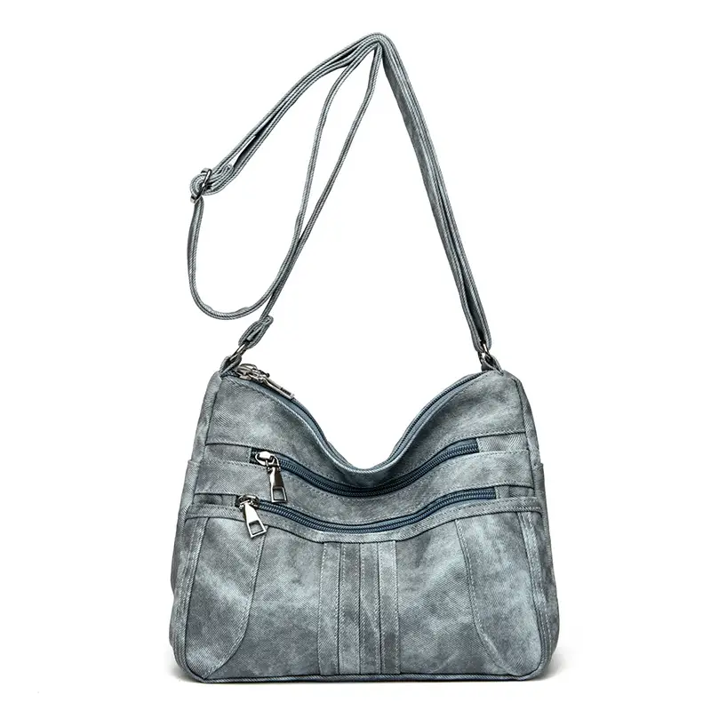 Retro Brown Leather Crossbody Bag for Women - Image 4