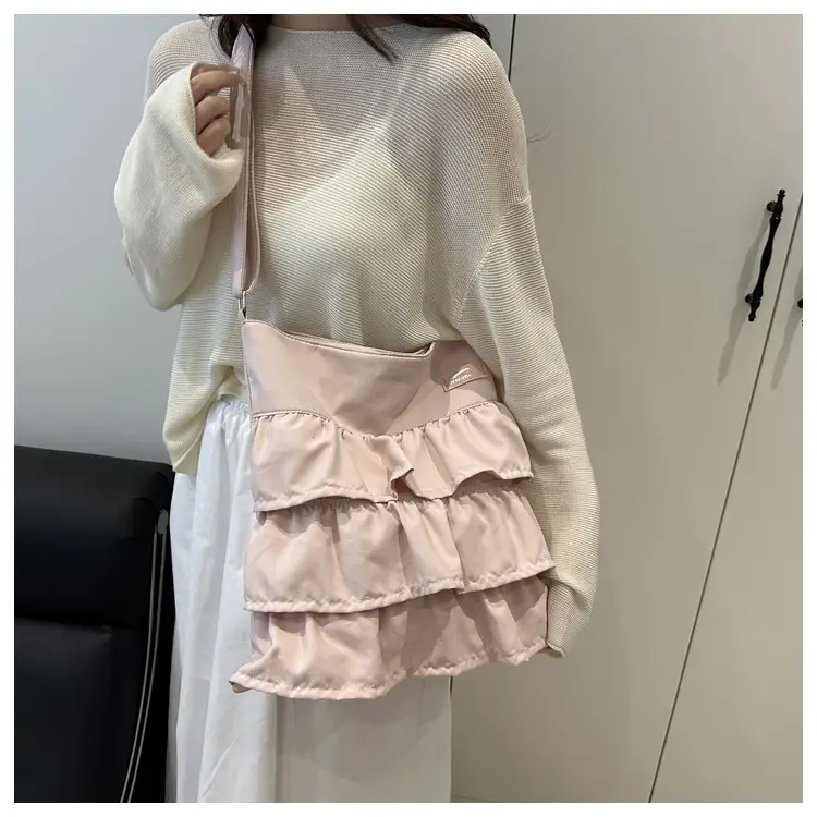 2025 Spring Ruffled Shoulder Tote Bag Women New Large Capacity — feature 13