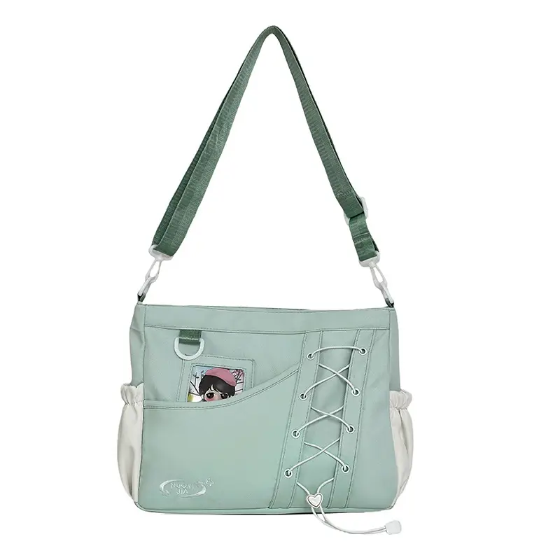 Pink Collared Messenger Bag for Women with Cute Design - Image 5