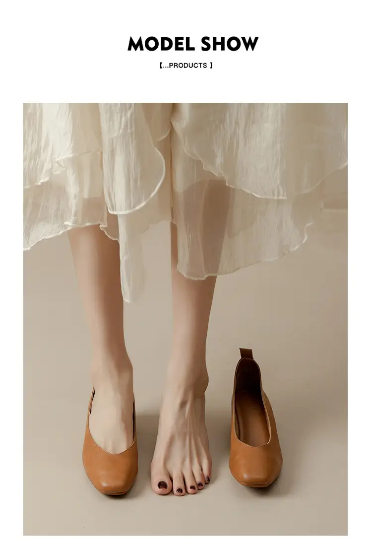 2025 Korean Style Soft Leather Square Toe Loafers — feature 1