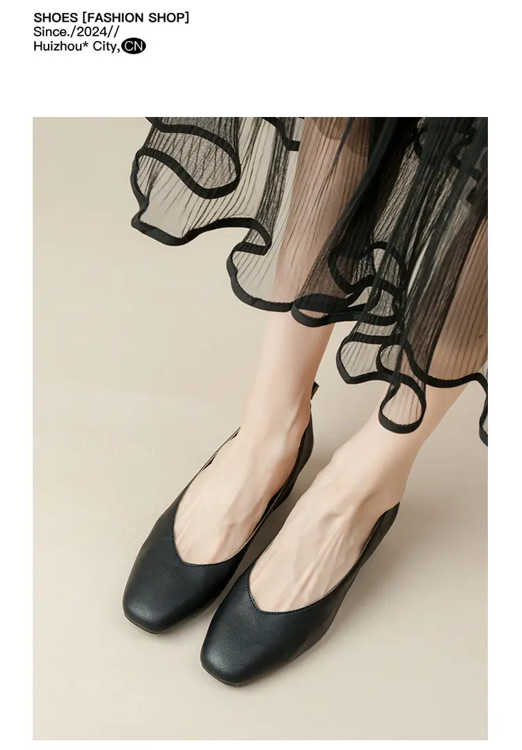 2025 Korean Style Soft Leather Square Toe Loafers — feature 12