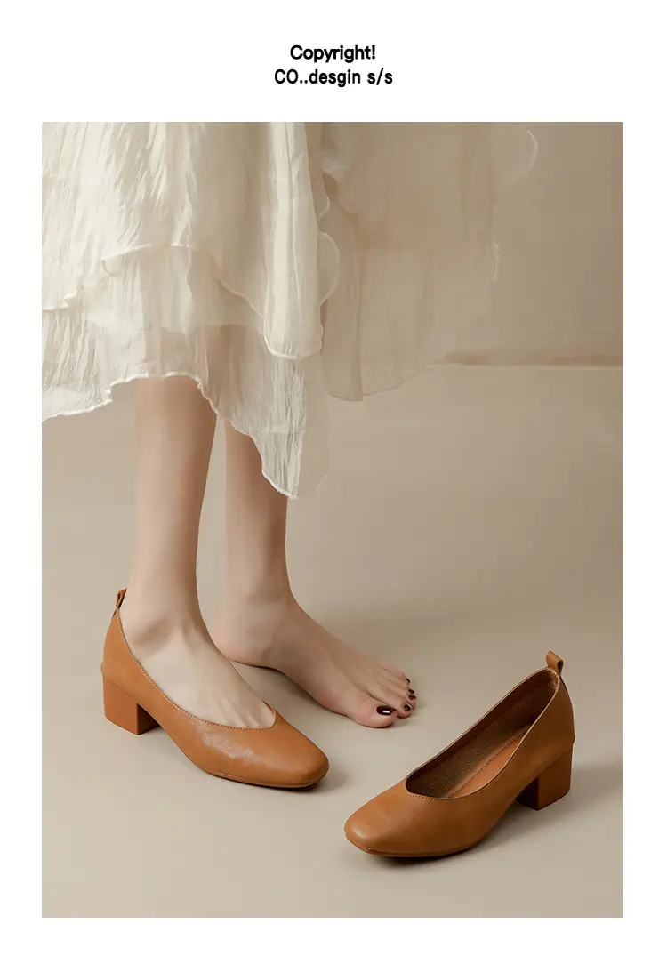 2025 Korean Style Soft Leather Square Toe Loafers — feature 2