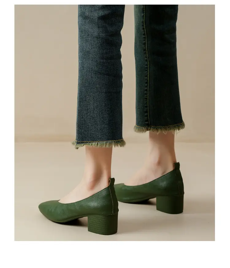 2025 Korean Style Soft Leather Square Toe Loafers — feature 46