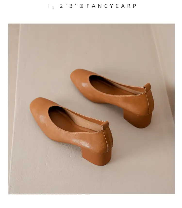 2025 Korean Style Soft Leather Square Toe Loafers — feature 8