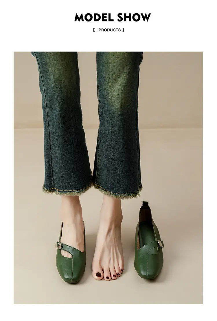 2025 Spring New Retro Fashion Shallow Mouth Elegant Fashionable Square Heeled Fashion Single-layer Shoes Square Toe Mary Jane Shoes for Women — feature 24