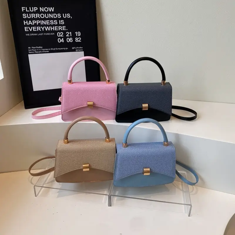 Women Shoulder Bags Pink Blue Beige 2025 Leather Goods - Image 5