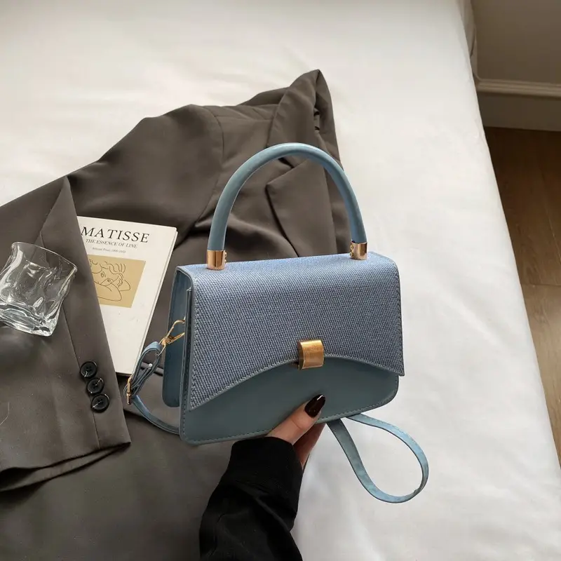 Women Shoulder Bags Pink Blue Beige 2025 Leather Goods - Image 6