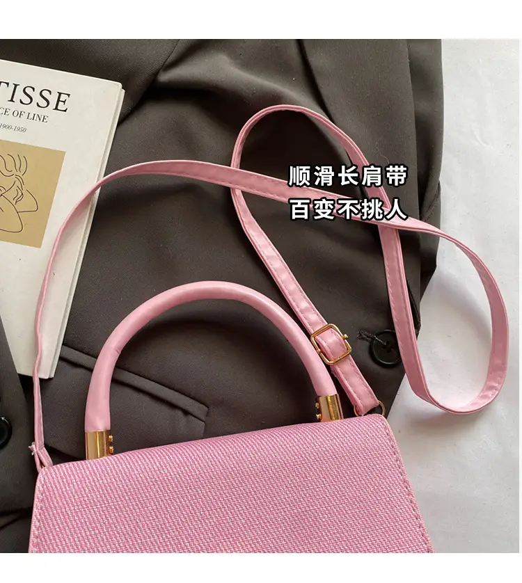 Women Shoulder Bags Pink Blue Beige 2025 Leather Goods — feature 5