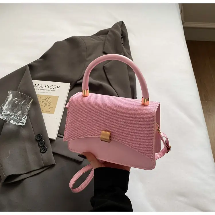 Women Shoulder Bags Pink Blue Beige 2025 Leather Goods - Image 4