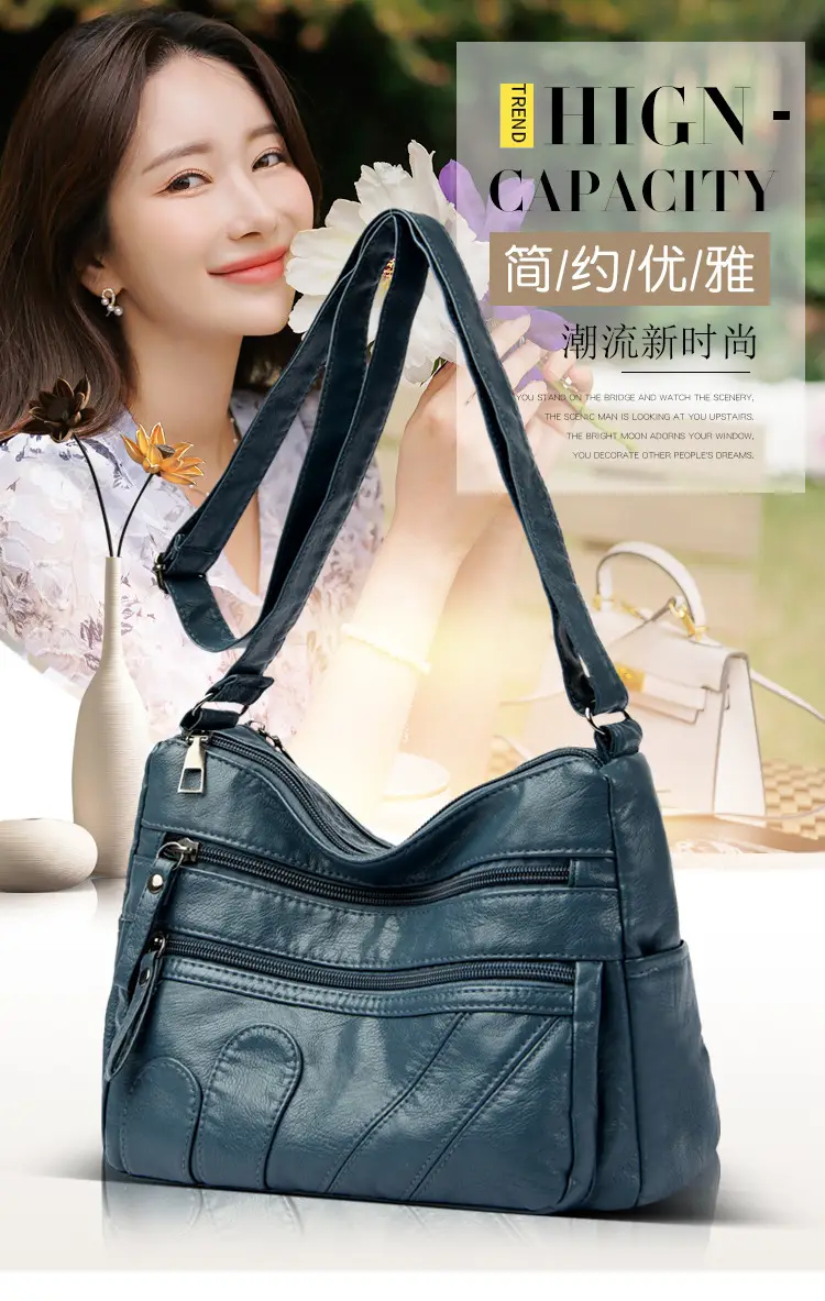 Black Retro Crossbody Bag for Women — feature 1