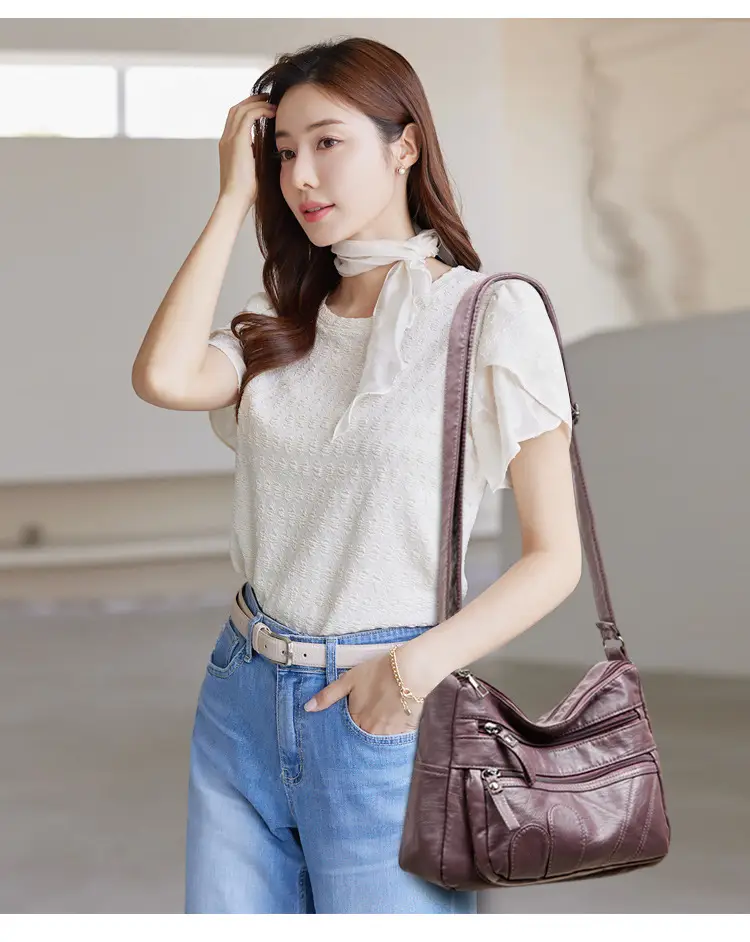 Black Retro Crossbody Bag for Women — feature 16
