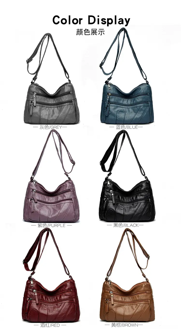 Black Retro Crossbody Bag for Women — feature 18
