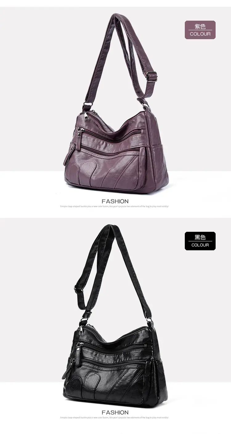 Black Retro Crossbody Bag for Women — feature 23