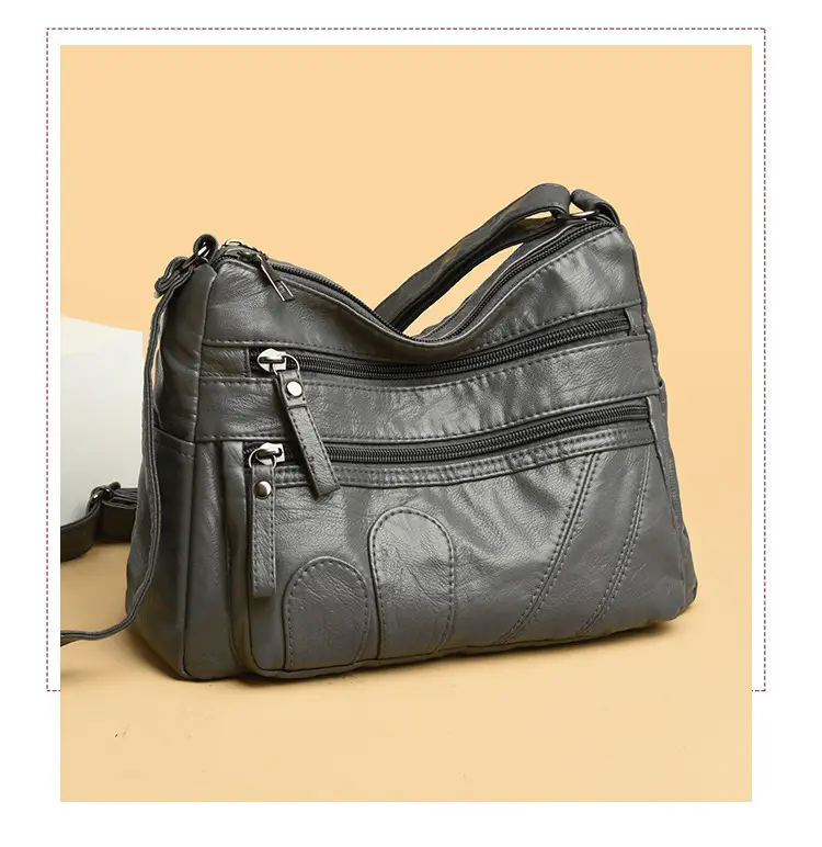 Black Retro Crossbody Bag for Women — feature 7
