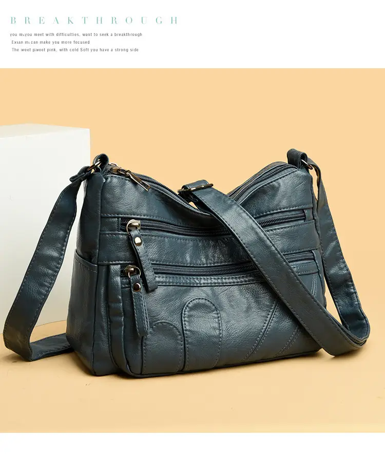 Black Retro Crossbody Bag for Women — feature 8