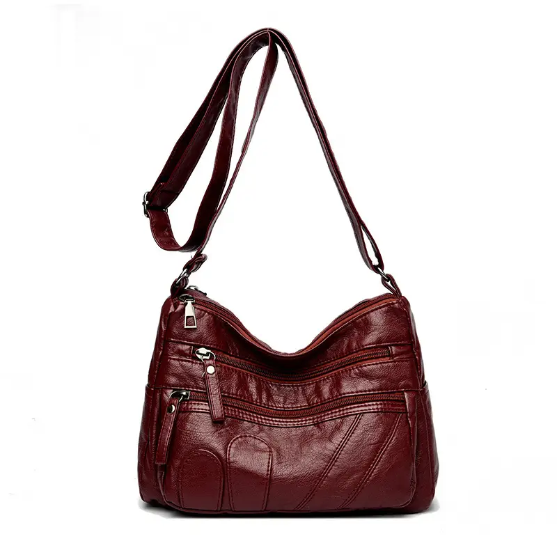 Black Retro Crossbody Bag for Women