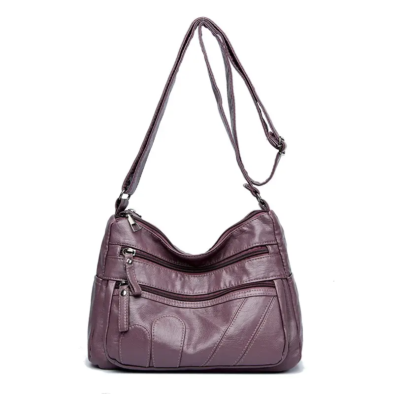 Black Retro Crossbody Bag for Women