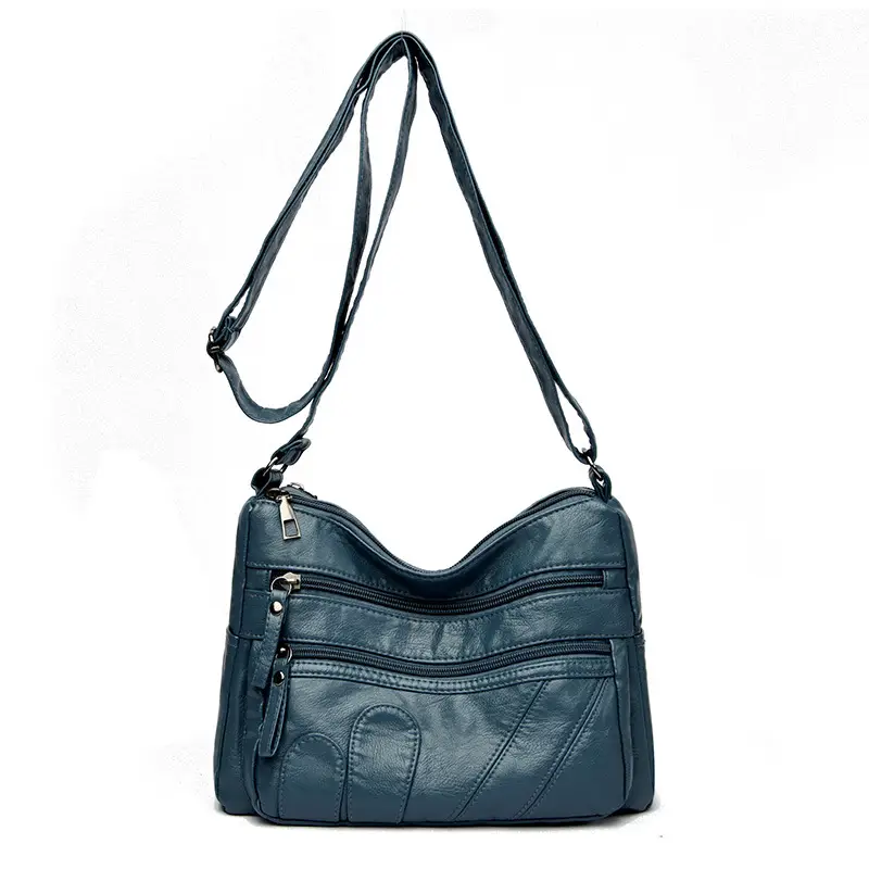 Black Retro Crossbody Bag for Women