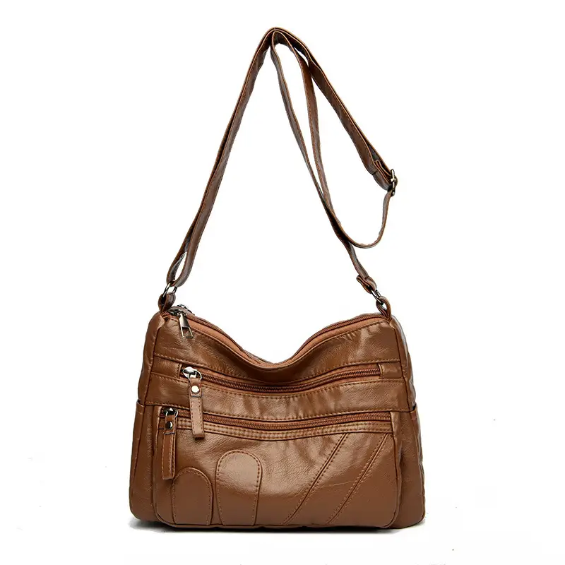 Black Retro Crossbody Bag for Women
