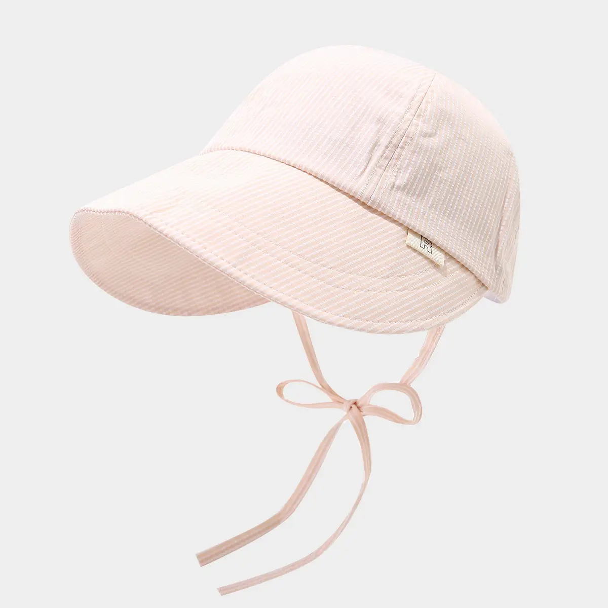 Pink Striped Sunscreen Hat for Women Small