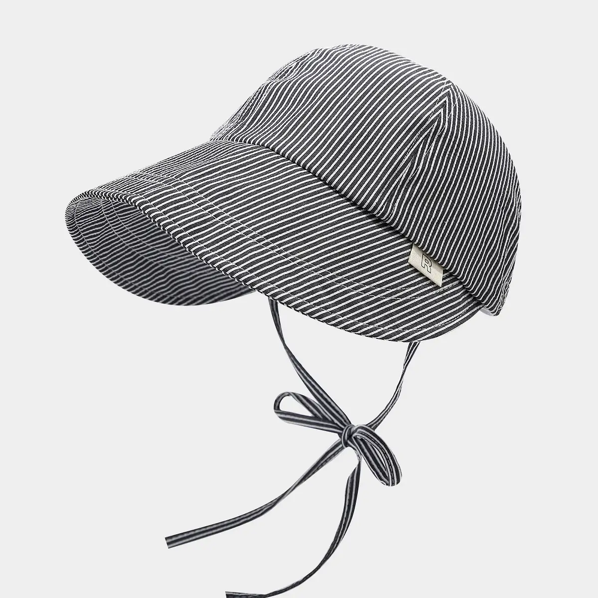 Pink Striped Sunscreen Hat for Women Small