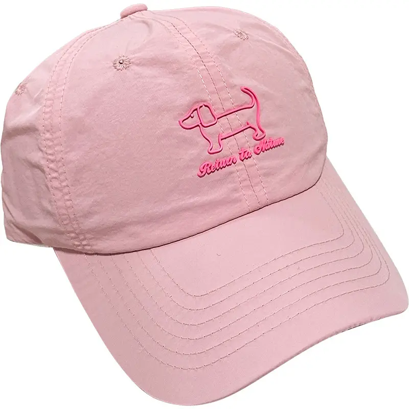 Pink Baseball Cap with Pony Enamee, Lightweight, Soft, Wide Fit - Image 13