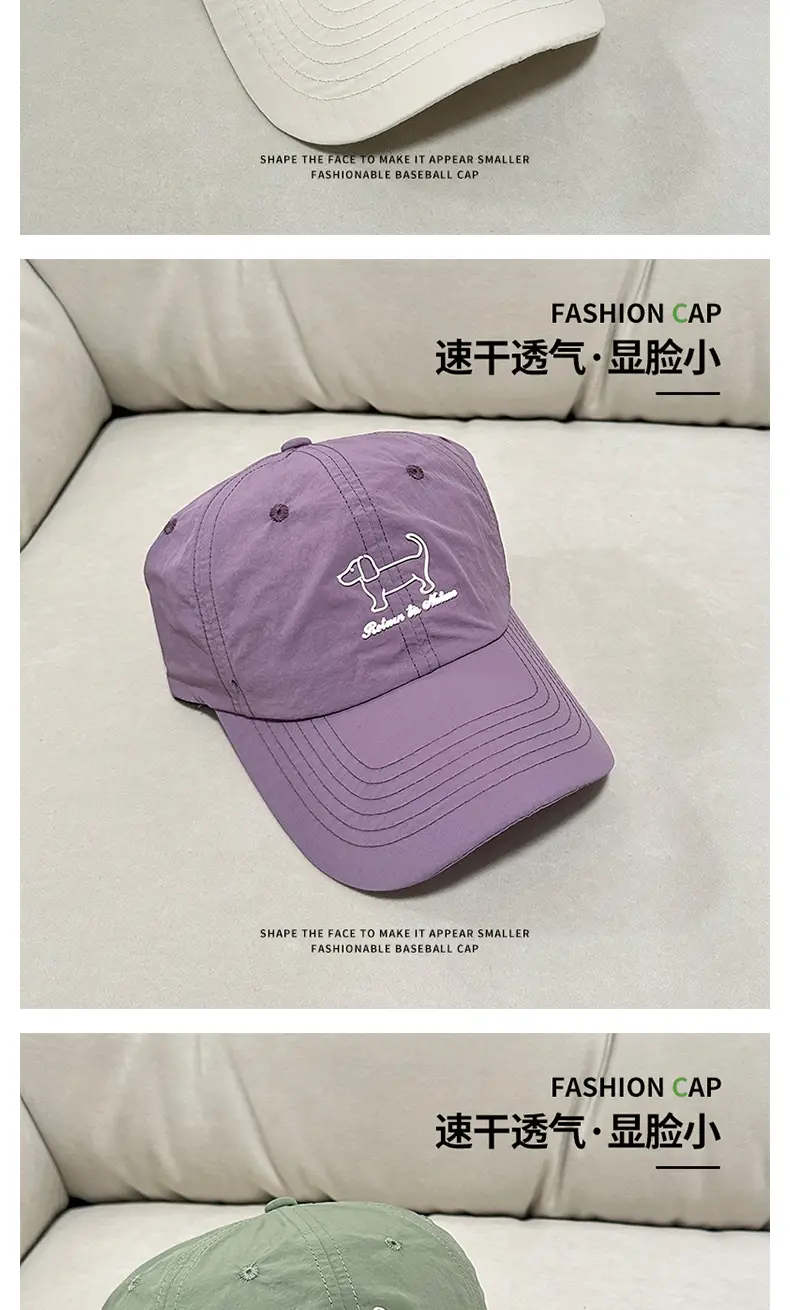Pink Baseball Cap with Pony Enamee, Lightweight, Soft, Wide Fit — feature 14