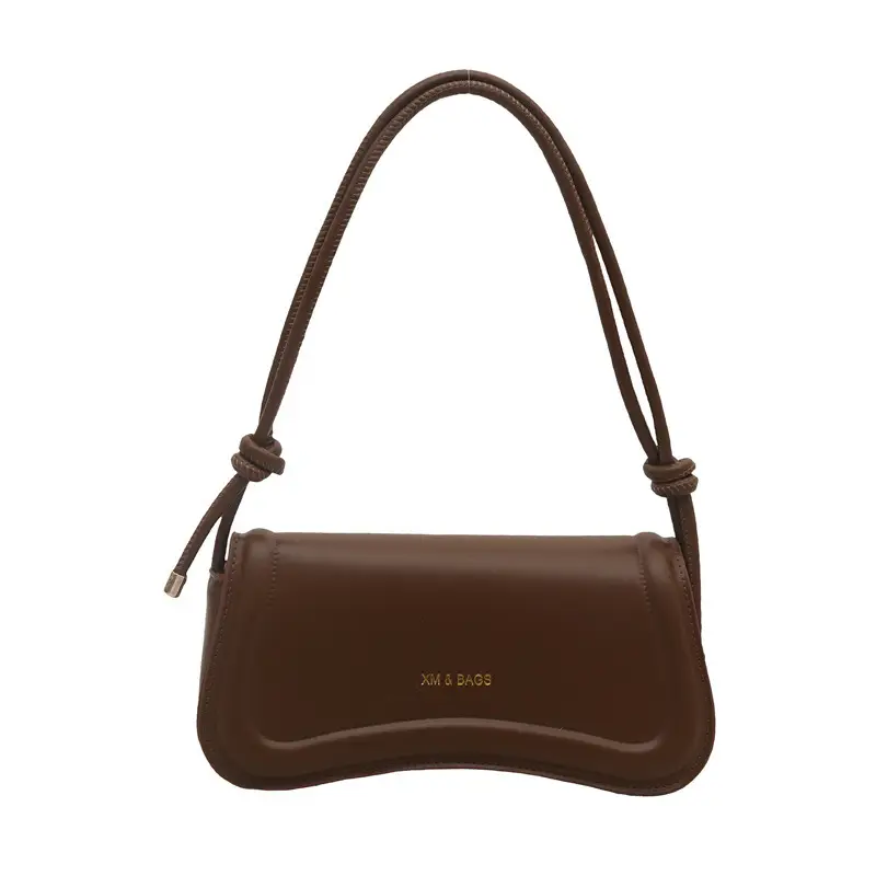 Vintage Letter Print Crossbody Bag Brown 2025 - Image 5
