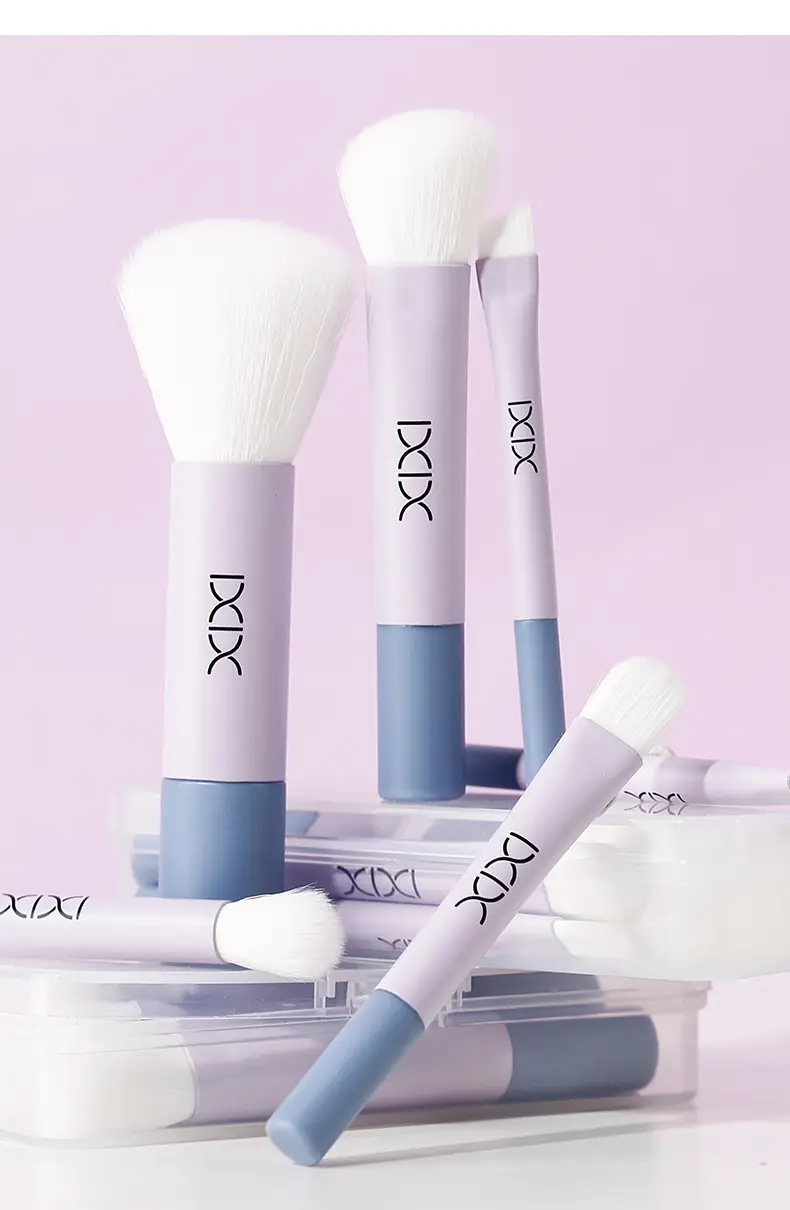 Xixi 6-Piece Makeup Brush Set Fresh Green Travel Mini Blush — feature 23
