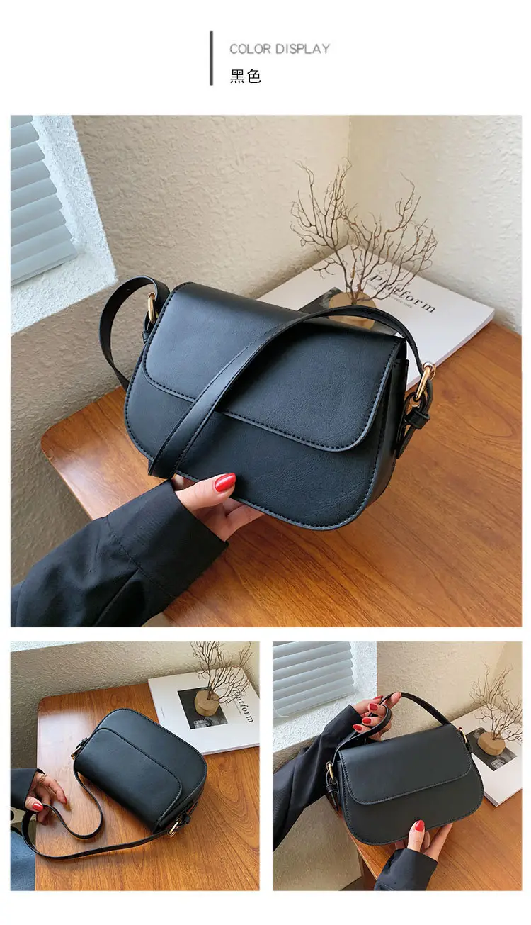 2025 Korean Style Small Square Bag Women's Beige Leather Crossbody — feature 12