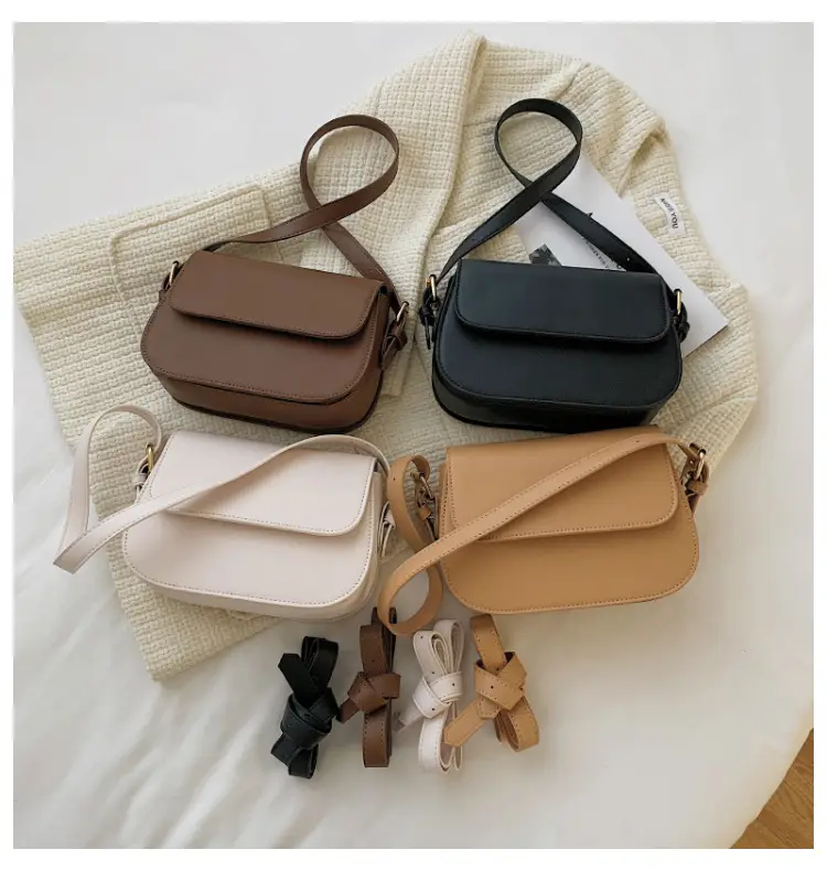 2025 Korean Style Small Square Bag Women's Beige Leather Crossbody — feature 29