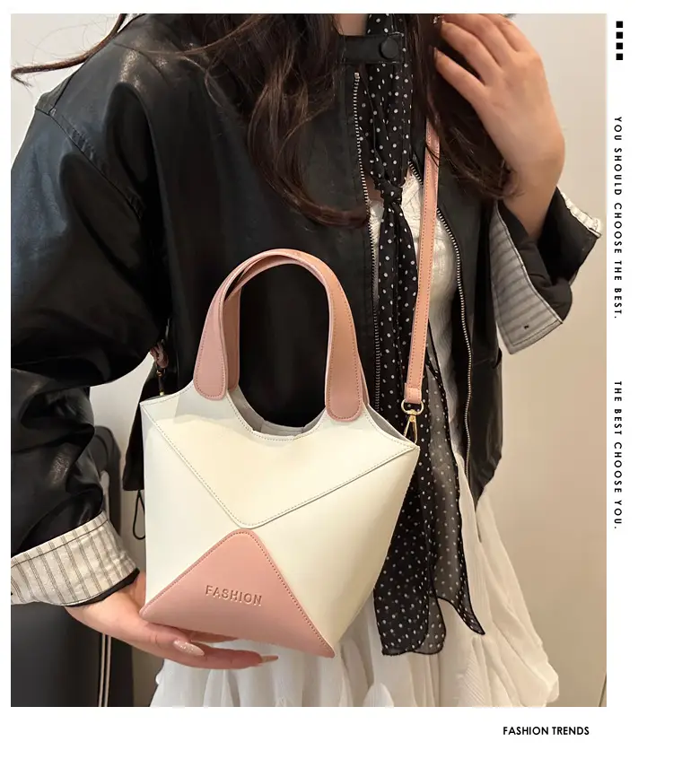 Women's Contrasting Color Satchel Bag 2025 — feature 1