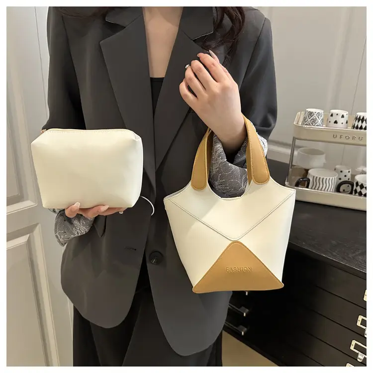 Women's Contrasting Color Satchel Bag 2025 — feature 15