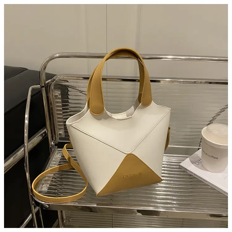 Women's Contrasting Color Satchel Bag 2025 — feature 38