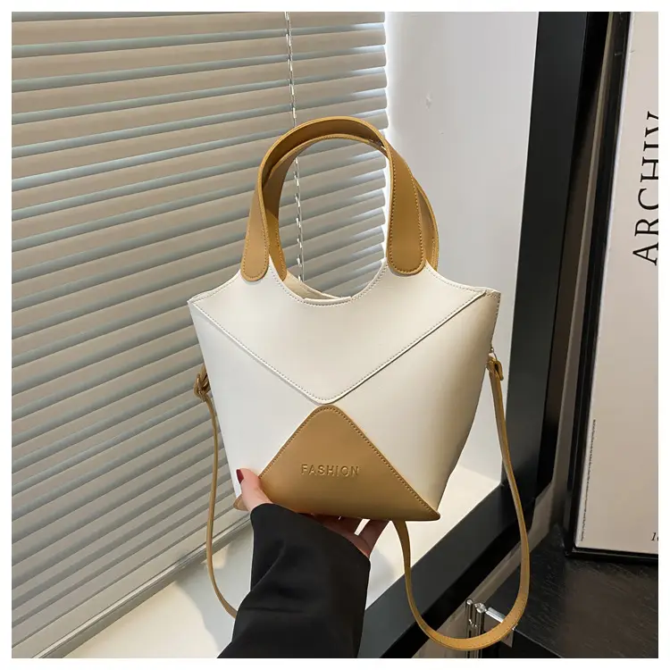 Women's Contrasting Color Satchel Bag 2025 — feature 42