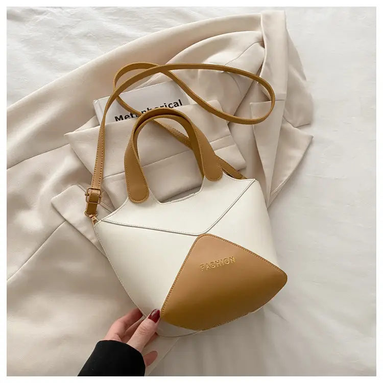 Women's Contrasting Color Satchel Bag 2025 — feature 45