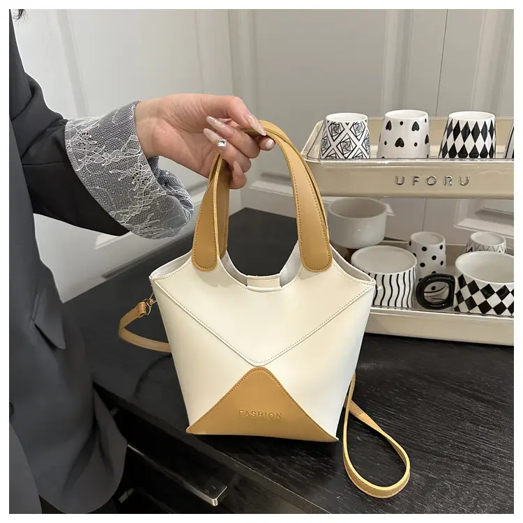 Women's Contrasting Color Satchel Bag 2025 — feature 8