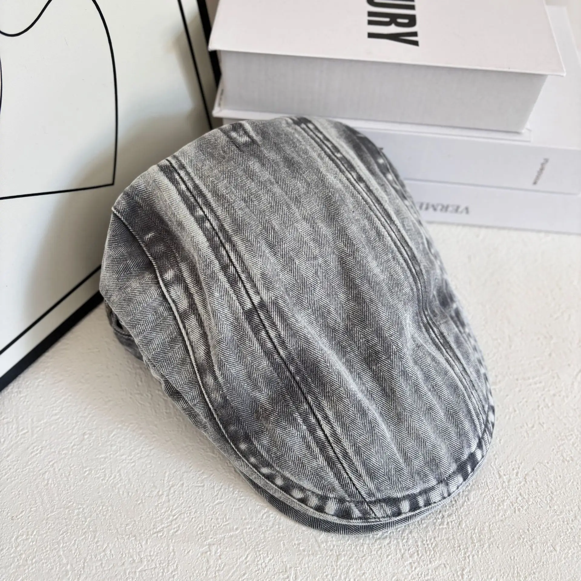 Vintage Denim Washed Baseball Cap for Men — feature 6