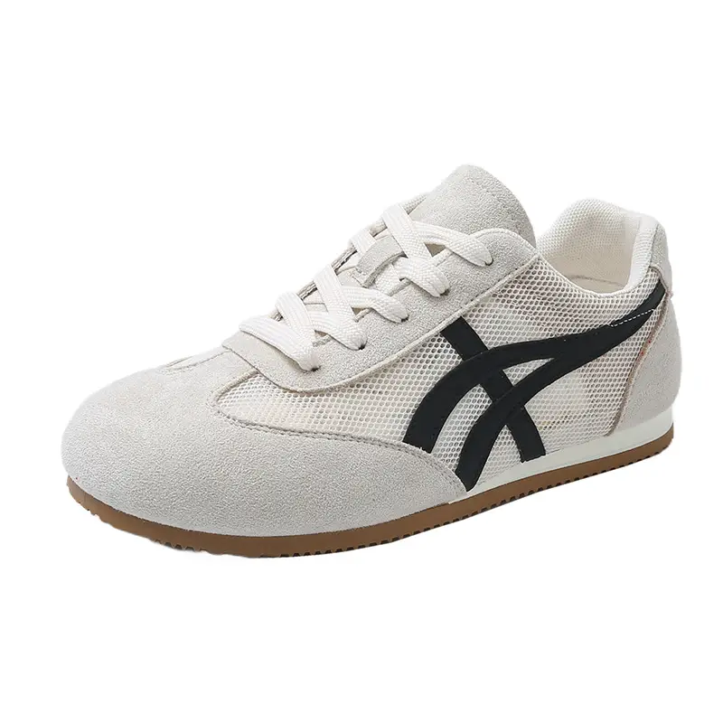Women Pink Suede Casual Sneakers Spring 2025 - Image 4