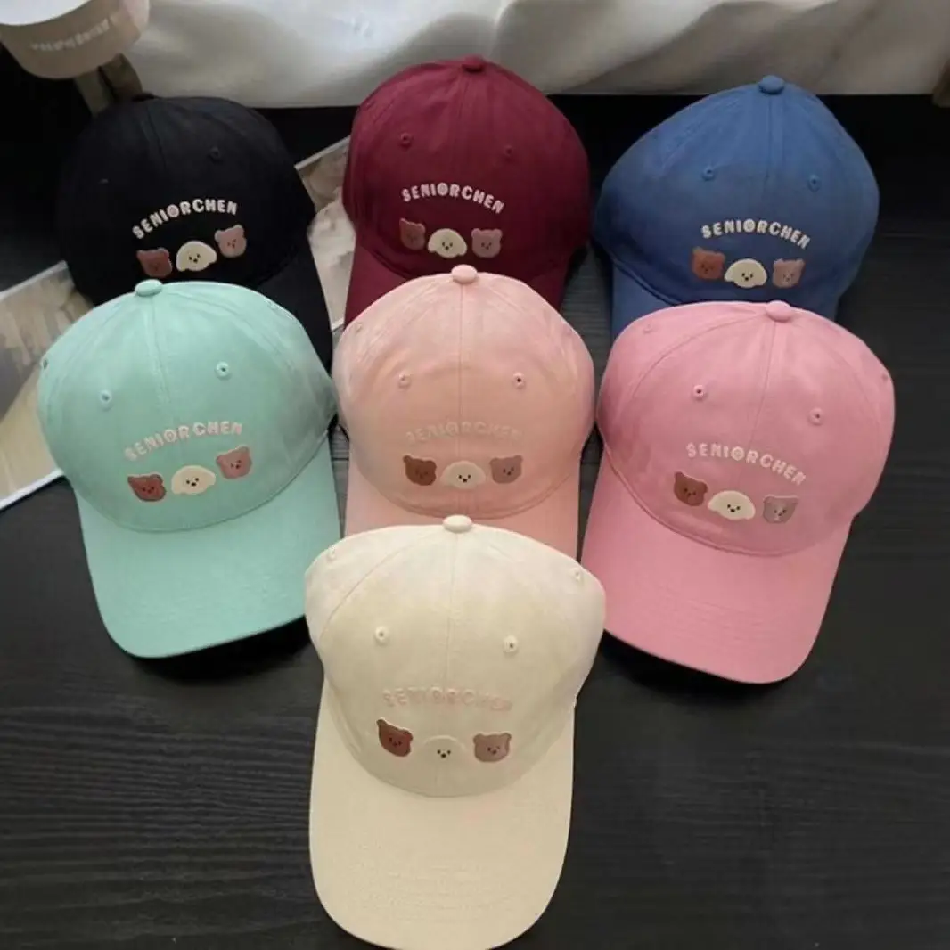 Women's Beige Flower Embroidered Baseball Cap Wide Brim — feature 20